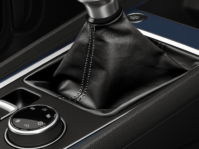 Mystery Blue centre console trim with kessy (right-hand drive)